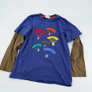 Mini Boden Parachute Seagulls Longsleeve Shirt 7 8